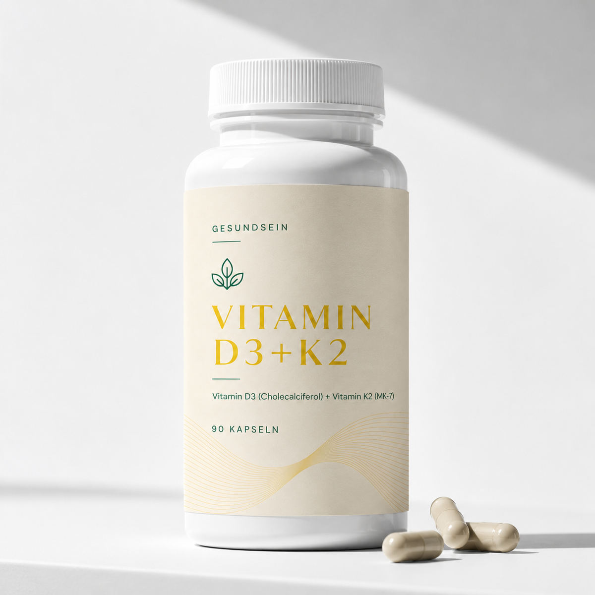 Vitamin D3 + K2 – 90 Kapseln